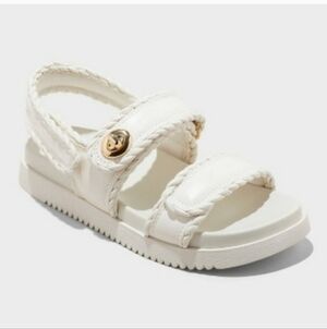 A New Day Tilly Comfort Footbed Sandal In White Size Woman's 11